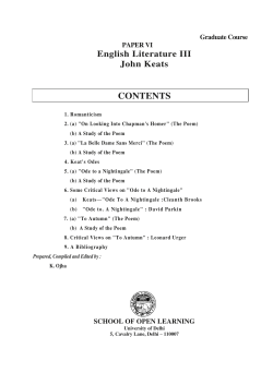 Part 3-John Keats Paper VI (SM-7),1-9