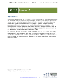 Grade 12 Module 2, Unit 2, Lesson 18