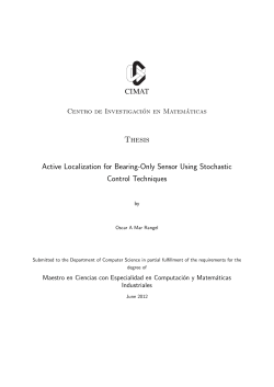 Thesis Active Localization for Bearing