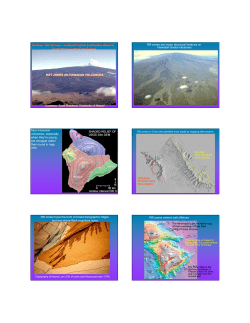 RIFT ZONES ON HAWAIIAN VOLCANOES Courtesy: Scott Rowland