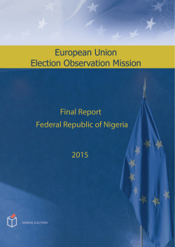 EU EOM Nigeria 2015 final report 22 July-2 - EEAS