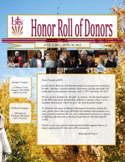 2011-2012 Honor Roll of Donors