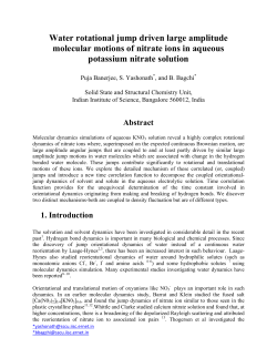 Water rotational jump driven large amplitude molecular motions of