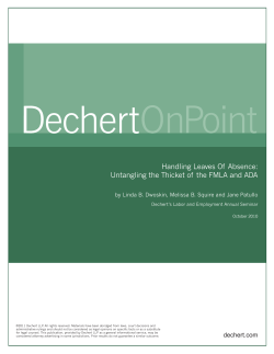 Handling Leaves Of Absence: Untangling the Thicket