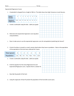 Exponential Regression Curve