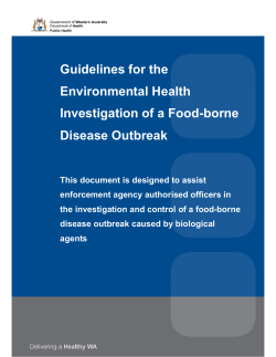 Guidelines for the Environmental Health