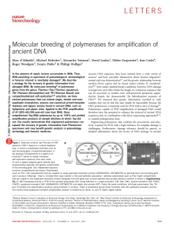 letters - Max Planck Institute for Evolutionary Anthropology, Leipzig
