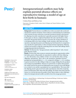 Intergenerational conflicts may help explain parental