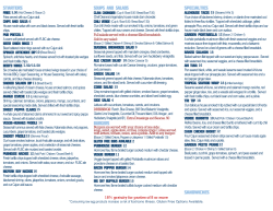 18% gratuity for parties of 8 or more Fries served with our Cajun aioli