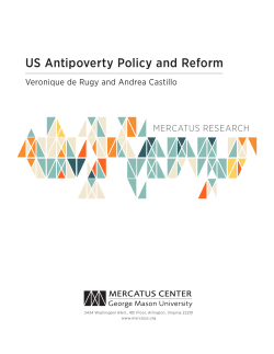 US Antipoverty Policy and Reform
