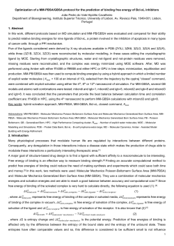 Optimization of a MM-PBSA/GBSA protocol for the