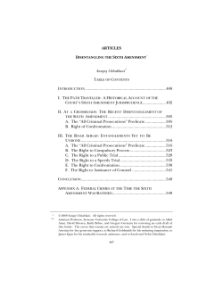 Disentangling the Sixth Amendment
