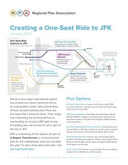 Creating a One-Seat Ride to JFK - Publications Library