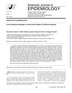 epidemiology - Semantic Scholar