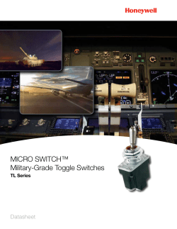 MICRO SWITCH&trade; TL Series Toggle Switches