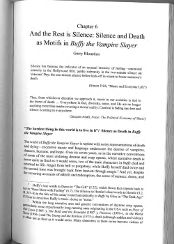 And the Rest is Silence: Silence and Death as Motifs in Buffy the