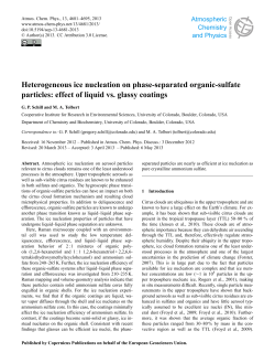 Heterogeneous ice nucleation on phase-separated organic
