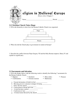 eligion in Medieval Europe