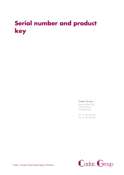 Serial number and product key