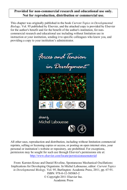 Spontaneous Mechanical Oscillations: Implications for Developing