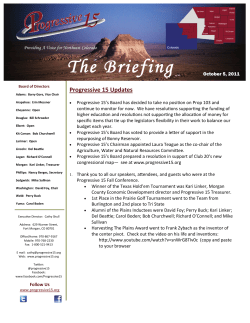 Progressive 15 Updates