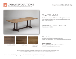 2x Oak Wright Table