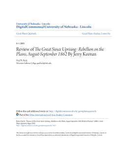 Review of The Great Sioux Uprising: Rebellion on the Plains, August