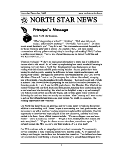 NORTH sTAR NEWs - North Star PTA