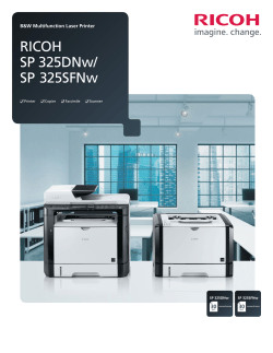 SP 325SFNw - Ricoh USA