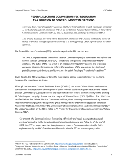 federal elections commission (fec)
