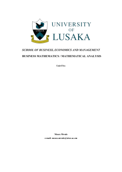 BBA120 Business Mathematics
