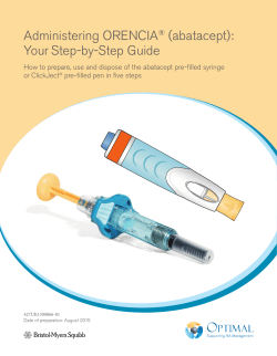 Patient Training Brochure - BMS