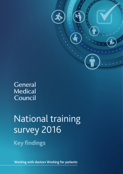 National training survey