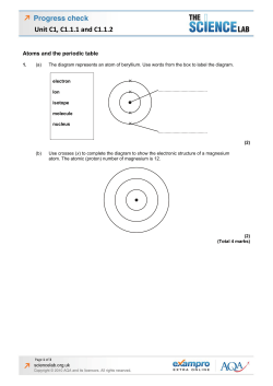 Unit C1, C1.1.1 and C1.1.2