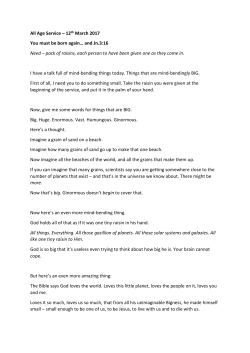 Sermon PW All Age Lent 2 2017