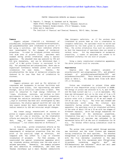Proton Irradiation Effects on Organic Polymers