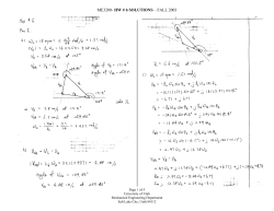 ME3200- HW # 6 SOLUTIONS &ndash; FALL 2003