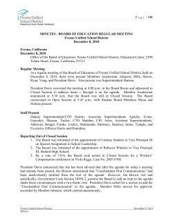 Page | 108 MINUTES - BOARD OF EDUCATION REGULAR