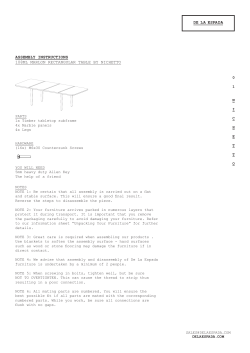 Assembly: 108ML Marlon Rectangular Table