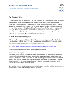 Australia and the Olympic Games