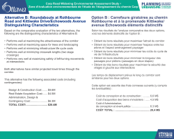 Alternative B: Roundabouts at Rothbourne Road and