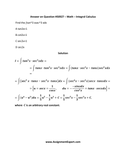 Answer on Question #50927 &ndash; Math &ndash; Integral Calculus Find the