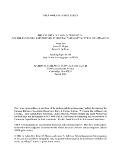 The Validity of Consumption Data: Are the Consumer Expenditure