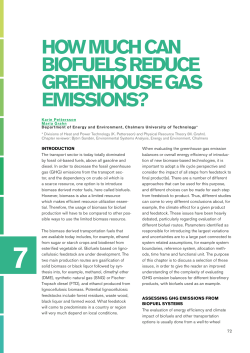 How much can biofuels reduce greenhouse gas emissions?