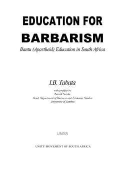 education for barbarism