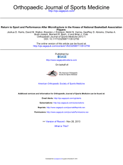 Orthopaedic Journal of Sports Medicine