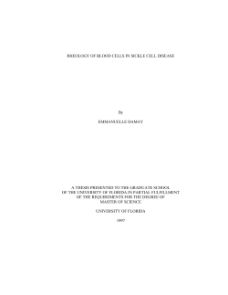 Rheology of Blood Cells in Sickle Cell Disease