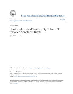 How Can the United States Rectify Its Post-9/11