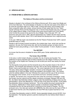 2.1 FROM IDYMA to G&Ouml;KOVA-AKYAKA