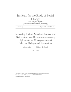 Increasing African American, Latino, and Native American